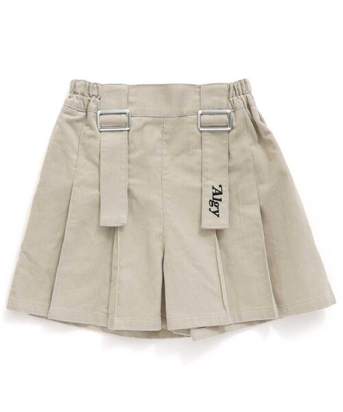 algy(アルジー)の「コーデュロイプリーツキュロット(その他パンツ・キッズ・ブラック/ベージュ/ミント・XX-SMALL/X-SMALL/SMALL/MEDIUM)」の3枚目の写真