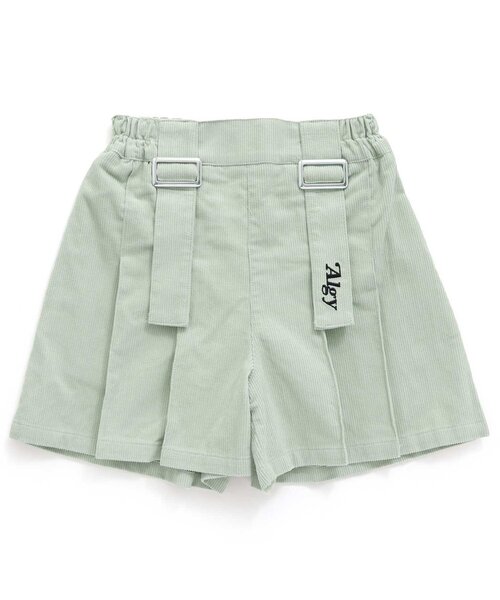 algy(アルジー)の「コーデュロイプリーツキュロット(その他パンツ・キッズ・ブラック/ベージュ/ミント・XX-SMALL/X-SMALL/SMALL/MEDIUM)」の2枚目の写真