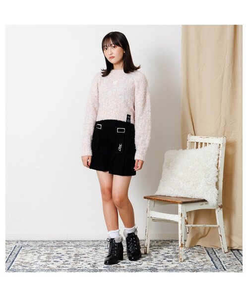 algy(アルジー)の「コーデュロイプリーツキュロット(その他パンツ・キッズ・ブラック/ベージュ/ミント・XX-SMALL/X-SMALL/SMALL/MEDIUM)」の4枚目の写真