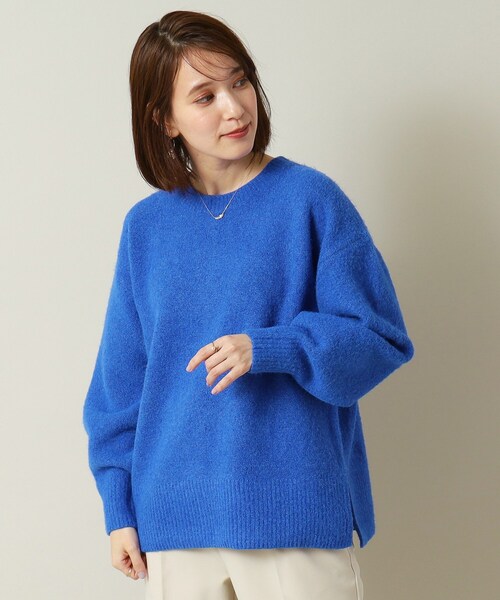 ITS'DEMO（イッツデモ）の「◆【マシンウォッシャブル】ふわもちクルーネックニット（ニット/セーター・レディース・ブルー/サックスブルー/パープル/グレー/ピンク系・00）」の21枚目の写真