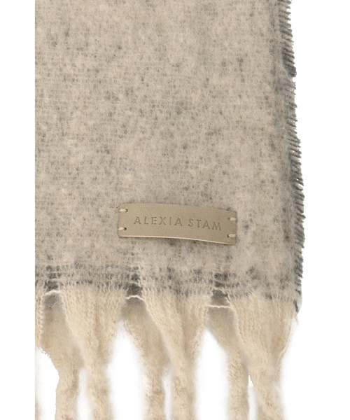 Fringe Scarf/ウェーブ柄マフラー（マフラー）｜ALEXIA STAM