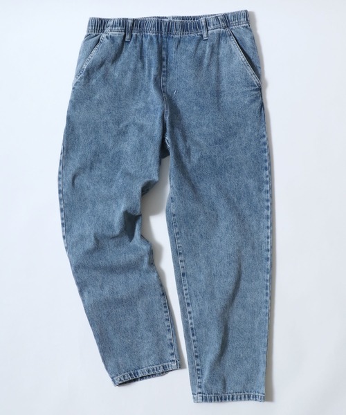 ANPAS(アンパス)の「Stretch Denim Easy Pants/新色追加 ストレッチ デニム イージーパンツ(デニムパンツ・メンズ・ブラック/ブラック系その他/ネイビー/ブルー系その他/ブラック系その他2・M/L/LL)」の4枚目の写真