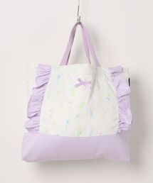 Kids Foret | お花・うさぎ総柄レッスンバッグ(トートバッグ)
