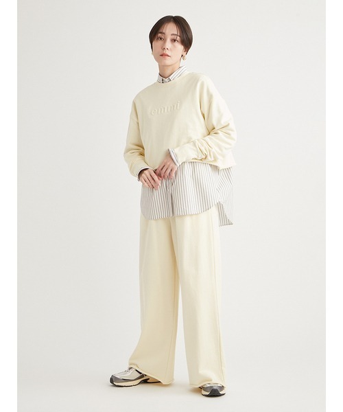 emmi(エミ)の「【10th】eco emmiロゴボタンダウンシャツ(シャツ/ブラウス・レディース・ブルー/ホワイト/ストライプ・FREE)」の4枚目の写真