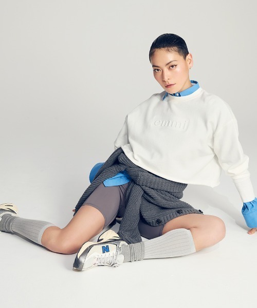 emmi(エミ)の「【10th】eco emmiロゴボタンダウンシャツ(シャツ/ブラウス・レディース・ブルー/ホワイト/ストライプ・FREE)」の20枚目の写真
