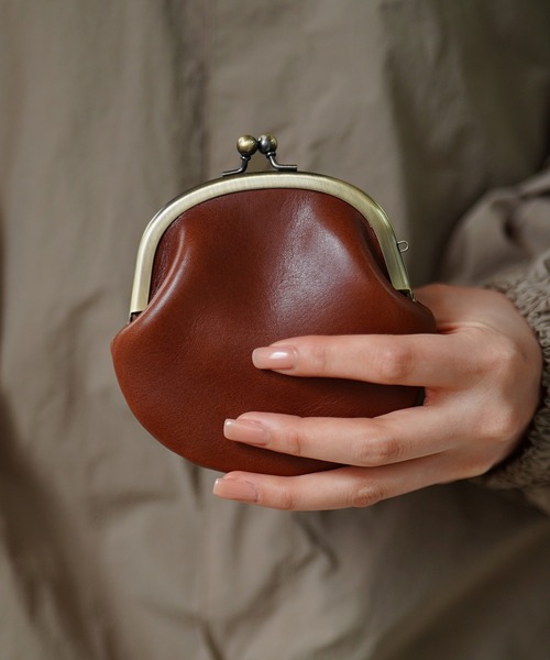 未使用品✨イア　レザーがま口　ブラック パール　チェーン　財布　コインケース がま口 財布 コインケース 小銭入れ がま口財布 ポーチ