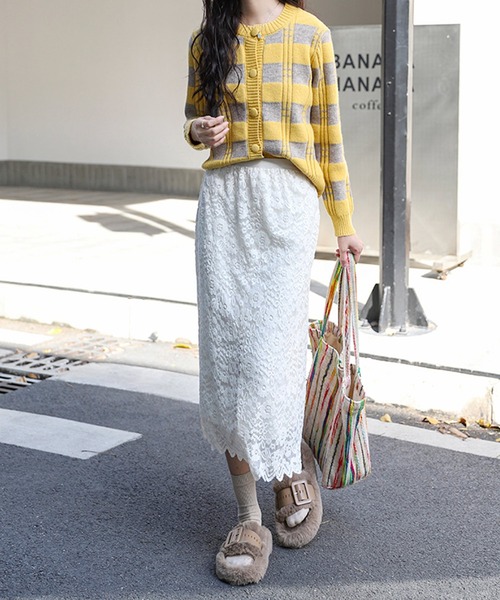 frunco(フランコ)の「【ZOZO限定】レーススカート(スカート・レディース・ブラック/ホワイト・MEDIUM)」の9枚目の写真