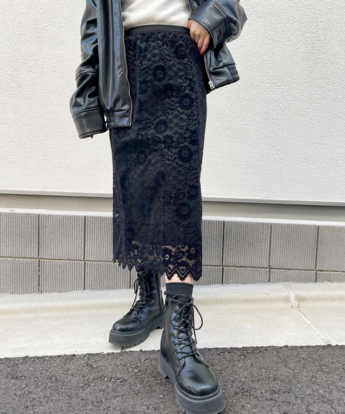 frunco(フランコ)の「【ZOZO限定】レーススカート(スカート・レディース・ブラック/ホワイト・MEDIUM)」の19枚目の写真