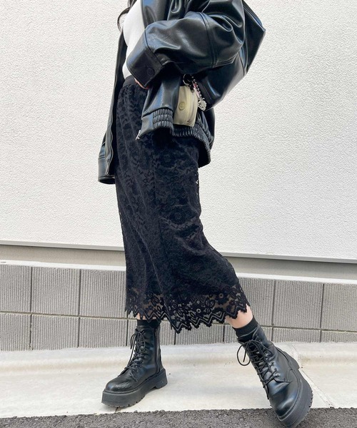 frunco(フランコ)の「【ZOZO限定】レーススカート(スカート・レディース・ブラック/ホワイト・MEDIUM)」の20枚目の写真