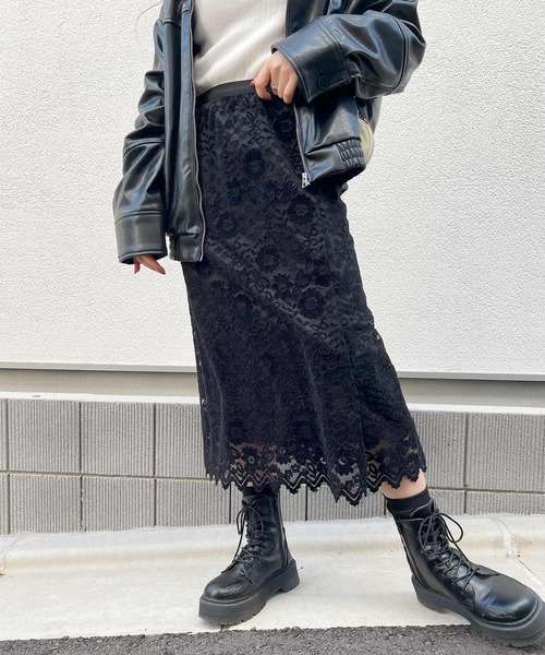 frunco(フランコ)の「【ZOZO限定】レーススカート(スカート・レディース・ブラック/ホワイト・MEDIUM)」の21枚目の写真