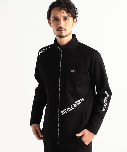 NICOLE CLUB FOR MEN(ニコルクラブフォーメン)の「【NICOLE SPORTS】ダブルフェイスカノコ トラックジャケット(その他アウター・メンズ・杢グレー/ブラック・MEDIUM/LARGE/X-LARGE)」の2枚目の写真