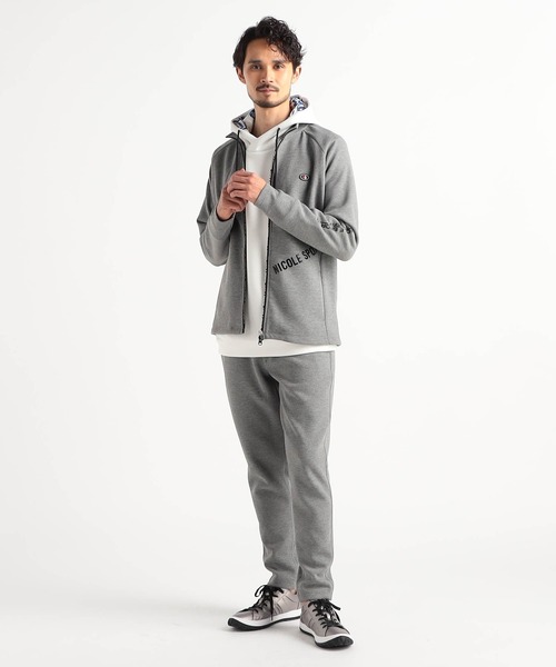 NICOLE CLUB FOR MEN(ニコルクラブフォーメン)の「【NICOLE SPORTS】ダブルフェイスカノコ トラックジャケット(その他アウター・メンズ・杢グレー/ブラック・MEDIUM/LARGE/X-LARGE)」の3枚目の写真