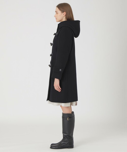 BLUE LABEL CRESTBRIDGE（ブルーレーベルクレストブリッジ）の「【一部店舗限定】パイルメルトンダッフルコート（ダッフルコート・レディース・オフホワイト/ブラック/ダークネイビー・38/36）」の12枚目の写真