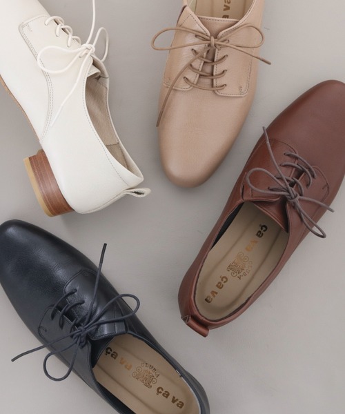 cava cava（サヴァサヴァ）の「防滑｜レースアップシューズ　3720541（ドレスシューズ・レディース・アイボリー/グレイッシュベージュ/ブラック/ダークブラウン・23cm/22.5cm/24.5cm/24cm/23.5cm）」の16枚目の写真