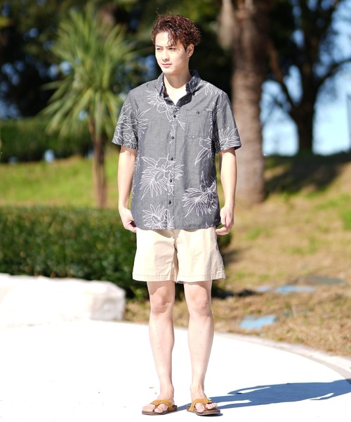 Quiksilver(クイックシルバー)の「QUIKSILVER/クイックシルバー 半袖シャツ アロハシャツ EQYWT04620(シャツ/ブラウス・メンズ・ホワイト/ダークグレー・M/L)」の14枚目の写真