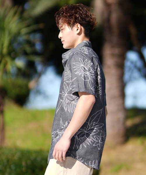 Quiksilver(クイックシルバー)の「QUIKSILVER/クイックシルバー 半袖シャツ アロハシャツ EQYWT04620(シャツ/ブラウス・メンズ・ホワイト/ダークグレー・M/L)」の12枚目の写真