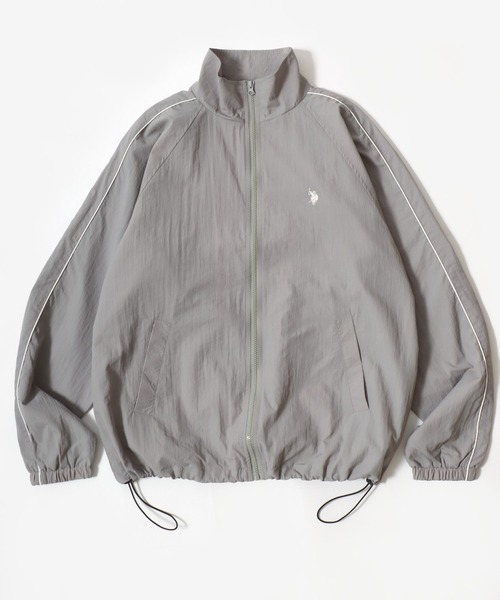 U.S. POLO ASSN.(ユーエスポロアッスン)の「U.S. POLO ASSN./ユーエスポロアッスン 別注 Nylon Piping Track Jacket/オーバーサイズ ナイロン ブロークコア ジップアップ トラックジャケット/アノラックジャケット/レディース メンズ(ナイロンジャケット・メンズ・ブラック/グレー/ブラック系その他/ライトグレー・M/L/LL)」の18枚目の写真
