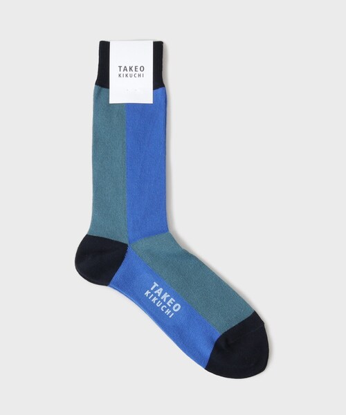 TAKEO KIKUCHI（タケオキクチ）の「カラーブロックソックス（ソックス/靴下・メンズ・グレー系その他5/ライトオレンジ系1/ブルー系4・00）」の3枚目の写真