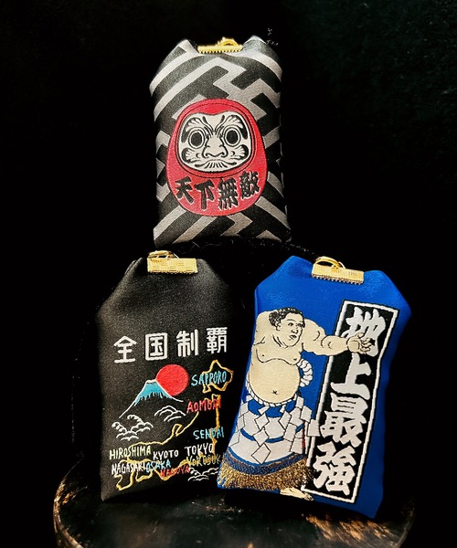 CALIFORNIA OUTFITTERS（カリフォルニア アウトフィッターズ）の「3- 勝守　KACHI MAMORI KEY RING 　お守り ストラップ（キーホルダー・レディース・ブラック/ブラック系/ブルー/アイボリー/ベージュ/スカイブルー・ONESIZE）」の8枚目の写真