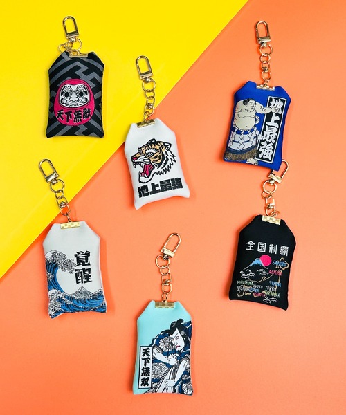 CALIFORNIA OUTFITTERS（カリフォルニア アウトフィッターズ）の「3- 勝守　KACHI MAMORI KEY RING 　お守り ストラップ（キーホルダー・レディース・ブラック/ブラック系/ブルー/アイボリー/ベージュ/スカイブルー・ONESIZE）」の15枚目の写真