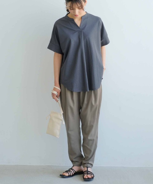 aquagarage(アクアガレージ)の「多機能テーパードパンツ(その他パンツ・レディース・カーキ/ブラック/ベージュ・M/L)」の4枚目の写真