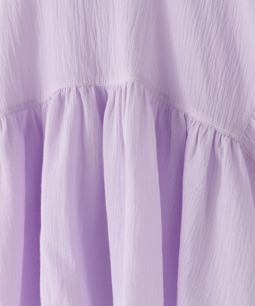 LOWRYS FARM（ローリーズファーム）の「ヨウリュウブラウスプルオーバー　325507（シャツ/ブラウス・キッズ・アイボリー/ブラック/パープル/ピンク/オレンジ/チェック/パープル系その他・110cm/120cm/130cm/140cm/150cm）」の16枚目の写真