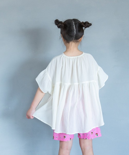 LOWRYS FARM（ローリーズファーム）の「ヨウリュウブラウスプルオーバー　325507（シャツ/ブラウス・キッズ・アイボリー/ブラック/パープル/ピンク/オレンジ/チェック/パープル系その他・110cm/120cm/130cm/140cm/150cm）」の20枚目の写真