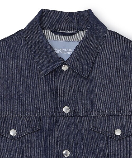 MACKINTOSH PHILOSOPHY(マッキントッシュ フィロソフィー)の「【アニチューブ掲載】GREY LABEL デニムトラッカージャケット(デニムジャケット・レディース・ダークネイビー/ホワイト・6/2)」の4枚目の写真