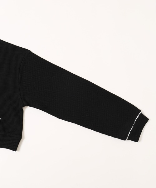 WC（ダブル シー）の「【セットアップ可能◎】ワッフルジップパーカー（パーカー・レディース・グレー/アイボリー/ブラック・FREE）」の10枚目の写真