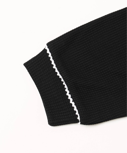 WC（ダブル シー）の「【セットアップ可能◎】ワッフルジップパーカー（パーカー・レディース・グレー/アイボリー/ブラック・FREE）」の6枚目の写真