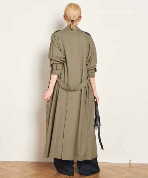 AP STUDIO(エーピーストゥディオ)の「ドレストレンチコート(トレンチコート・レディース・サファリグリーン・36/38)」の5枚目の写真