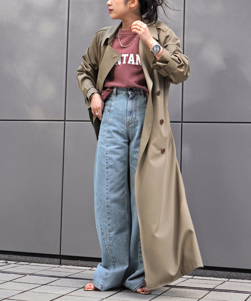 AP STUDIO(エーピーストゥディオ)の「ドレストレンチコート(トレンチコート・レディース・サファリグリーン・36/38)」の6枚目の写真