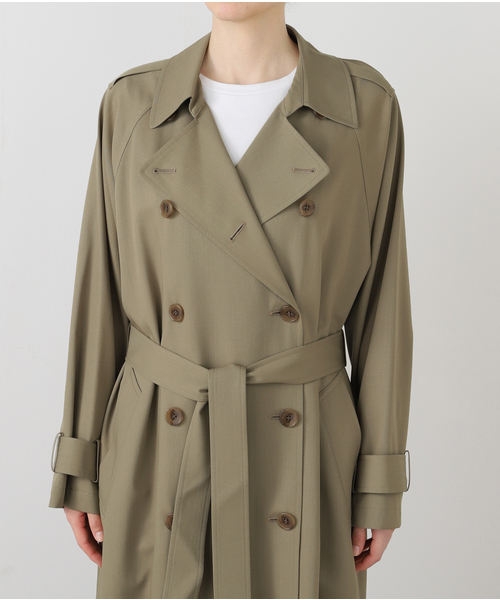 AP STUDIO(エーピーストゥディオ)の「ドレストレンチコート(トレンチコート・レディース・サファリグリーン・36/38)」の16枚目の写真