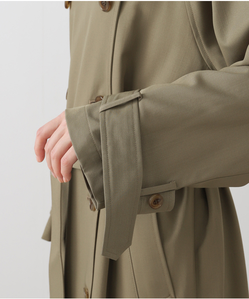 AP STUDIO(エーピーストゥディオ)の「ドレストレンチコート(トレンチコート・レディース・サファリグリーン・36/38)」の20枚目の写真