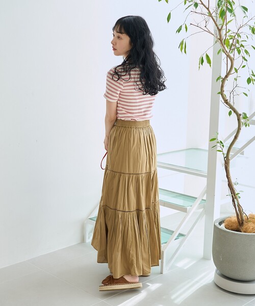 FREAK'S STORE(フリークスストア)の「バレエネック ランダムリブTシャツ(Tシャツ/カットソー・レディース・ブラック/レッド/オフホワイト/サックスブルー・フリ-)」の10枚目の写真