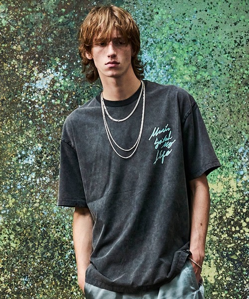 MSML(エムエスエムエル)の「SCRIBBLE T SHIRT(Tシャツ/カットソー・メンズ・ブラック・XL/L/M/S)」の1枚目の写真