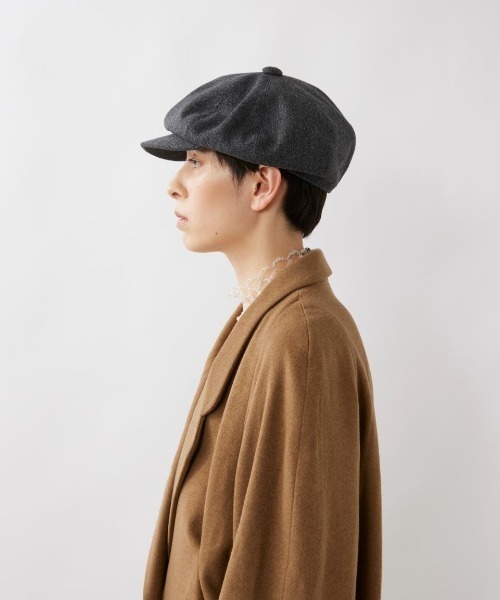 La Maison de Lyllis(メゾンドリリス)の「La maison de Lyllis / ラ・メゾンドリリス MUNTI 2243021 コットンウール キャスケット(キャスケット・レディース・ブラック/チャコールグレー・FREE)」の11枚目の写真