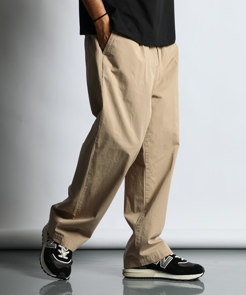 セール】TUCK WIDE CHINO PANTS：タック ワイドチノパン