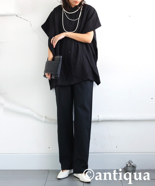 antiqua(アンティカ)の「テーパードパンツ(その他パンツ・レディース・ブラック/ダークグレー/ネイビー/ブラウン/グリーン・MEDIUM/LARGE/X-LARGE)」の10枚目の写真