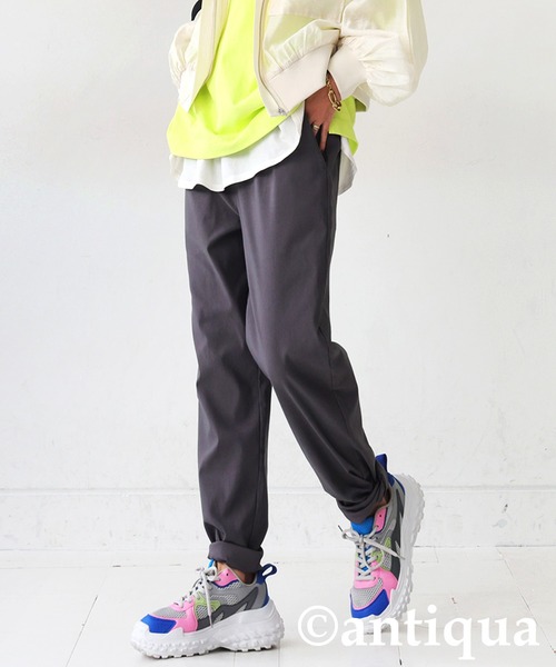 antiqua(アンティカ)の「テーパードパンツ(その他パンツ・レディース・ブラック/ダークグレー/ネイビー/ブラウン/グリーン・MEDIUM/LARGE/X-LARGE)」の16枚目の写真