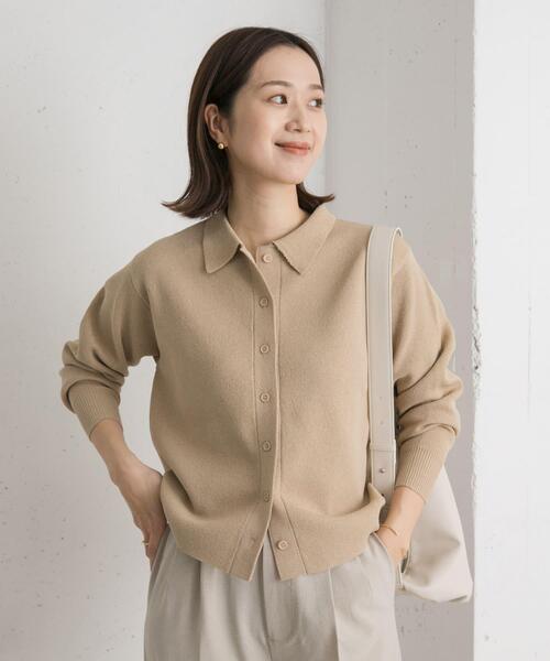 新品タグ付き　かぐれ　コットンポロニットカーディガン　アーバンリサーチドアーズ コットンポロニットカーディガン | かぐれ(kagure) | マルイウェブチャネル