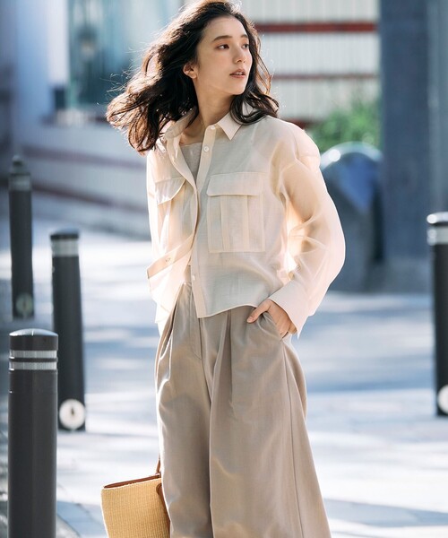 ICB(アイシービー)の「UnleashLite タックパンツ(その他パンツ・レディース・アイボリー系/黄土色系/ブラック・0/2/4/6/00)」の9枚目の写真