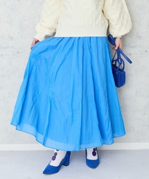 JETSET SOLO PLUS （ジェットセットソロプラス）の「【FONT LAB】シアーナイロンタフタフレアスカート（スカート）」