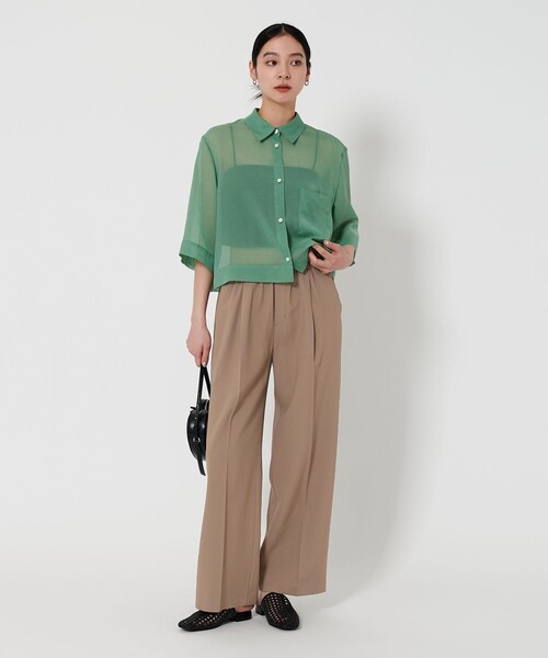 ビューティーアンドユース♡太めストレートパンツ BEAUTY＆YOUTH UNITED ARROWS スラックス パンツ タックワイド