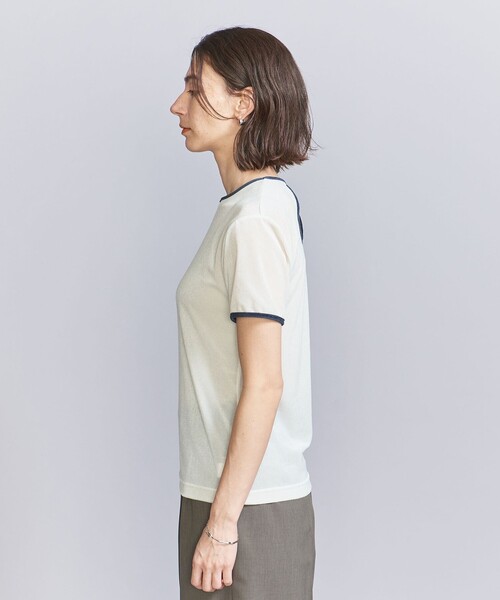 シアーベロア リンガー Tシャツ（Tシャツ/カットソー