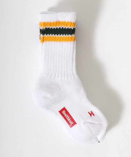 Healthknit(ヘルスニット)の「「kidsサイズ」Healthknit(ヘルスニット)ラインソックス3P/ハイソックス/クルーソックス(ソックス/靴下・キッズ・ホワイト系1/ベージュ系1/グレー系1・19-21cm/16-18cm)」の6枚目の写真