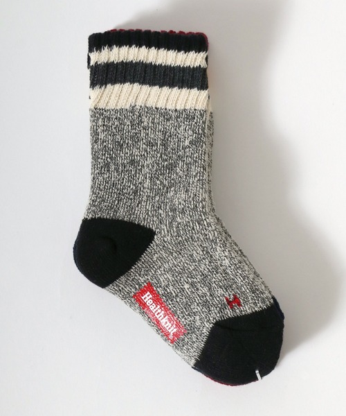 Healthknit(ヘルスニット)の「「kidsサイズ」Healthknit(ヘルスニット)ラインソックス3P/ハイソックス/クルーソックス(ソックス/靴下・キッズ・ホワイト系1/ベージュ系1/グレー系1・19-21cm/16-18cm)」の15枚目の写真