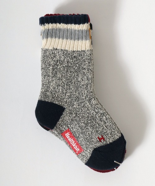 Healthknit(ヘルスニット)の「「kidsサイズ」Healthknit(ヘルスニット)ラインソックス3P/ハイソックス/クルーソックス(ソックス/靴下・キッズ・ホワイト系1/ベージュ系1/グレー系1・19-21cm/16-18cm)」の16枚目の写真
