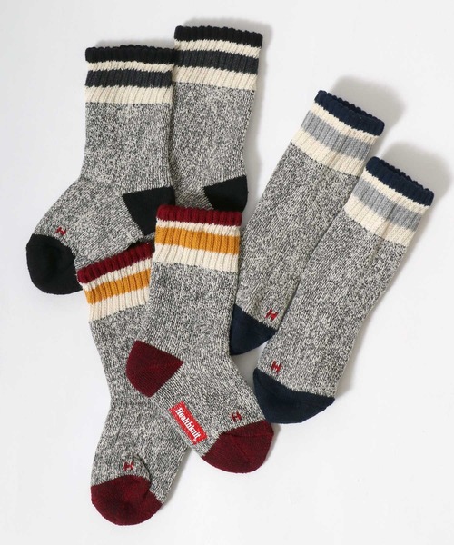 Healthknit(ヘルスニット)の「「kidsサイズ」Healthknit(ヘルスニット)ラインソックス3P/ハイソックス/クルーソックス(ソックス/靴下・キッズ・ホワイト系1/ベージュ系1/グレー系1・19-21cm/16-18cm)」の20枚目の写真