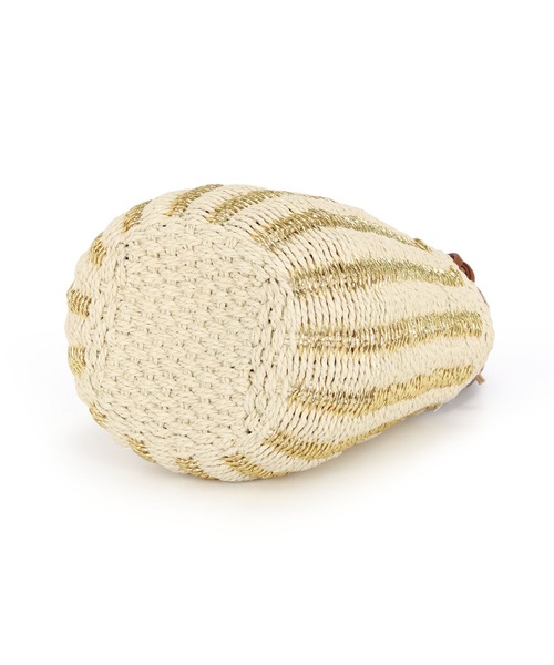 MIAN （ミアン）の「フィルム×ペーパー ストライプトートバッグ（かごバッグ・レディース・ゴールド/シルバー/ブラック・FREE）」の18枚目の写真